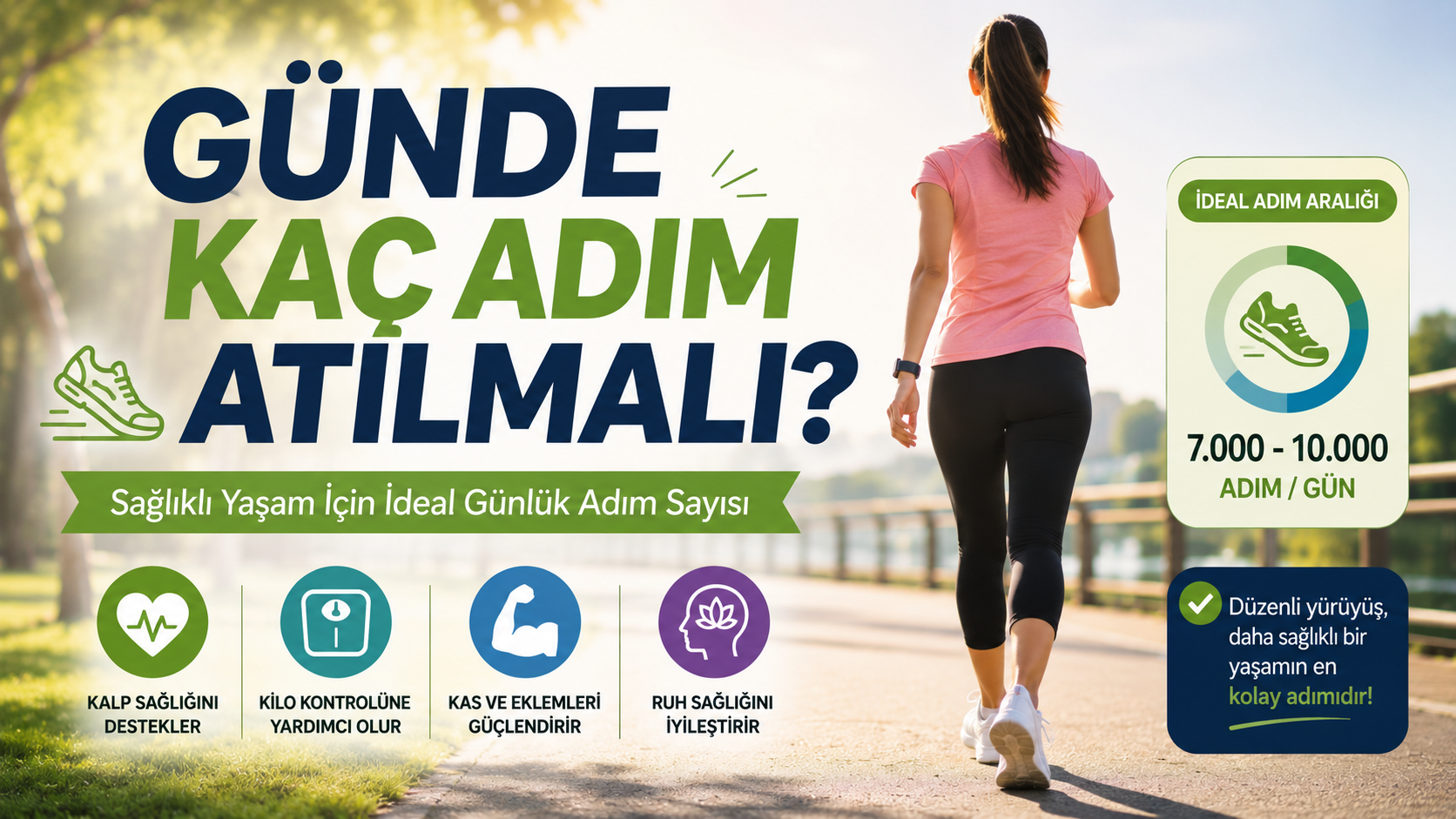 Günde Kaç Adım Atılmalı Sağlıklı Yaşam İçin İdeal Günlük Adım Sayısı